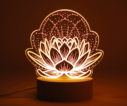 Buddhist Mood Light 04